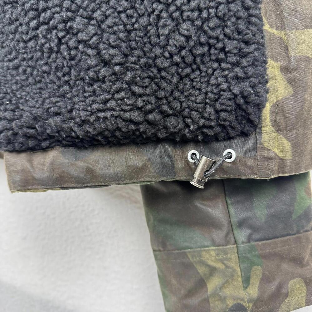 Freemans Sporting Club Mens XL Camo Waxed Cotton Jacket Shearling Lined USA - Picture 10 of 12